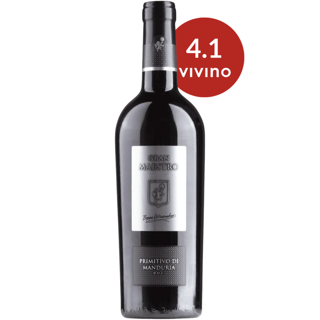 Cielo Gran Maestro Primitivo di Manduria Red Wine Bottle Red Dot Wine Singapore