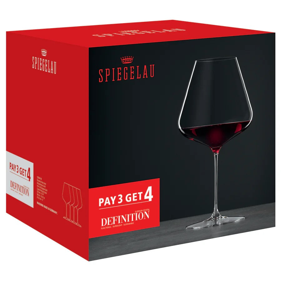 Spiegelau Glass Burgundy Definition 960 ml (Pay 3 Get 4)