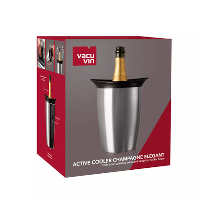 Vacu Vin Active Cooler Champagne, Stainless Steel