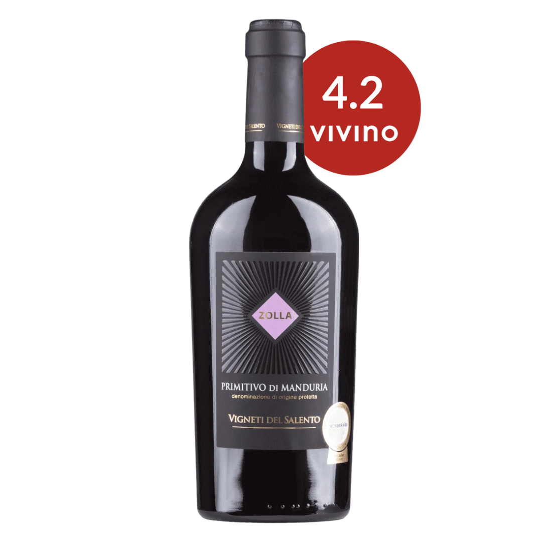 Zolla Primitivo di Manduria Red Wine Bottle Red Dot Wine Singapore
