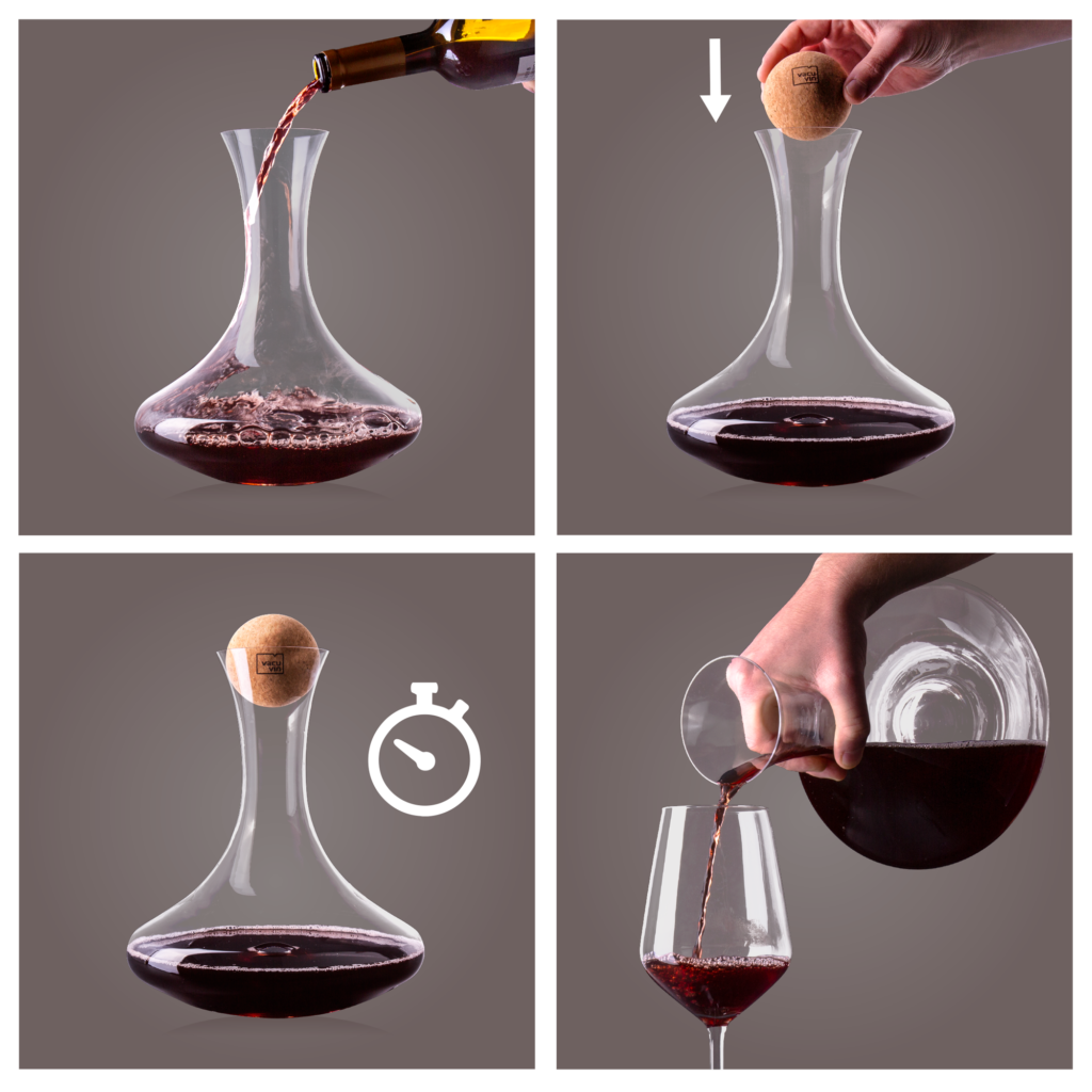 Vacu Vin Decanter Self Aero Rotating