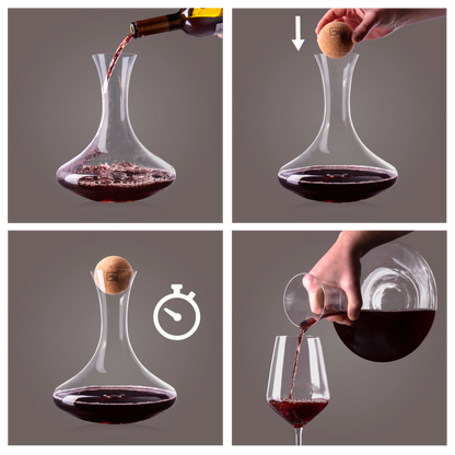 Vacu Vin Decanter Self Aero Rotating