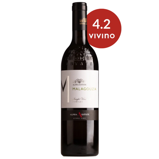 Alpha Estate Malagouzia White Wine Bottle Red Dot Wine Singapore