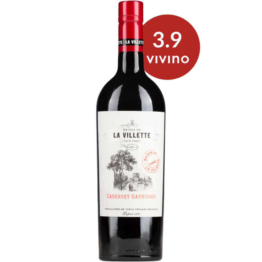 La Villette Cabernet Sauvignon Red Wine Bottle Red Dot Wine Singapore