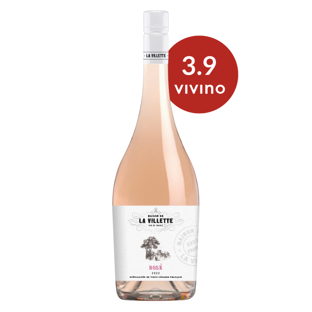 La Villette Rose Grenache / Cinsault Rose Wine Bottle Red Dot Wine Singapore