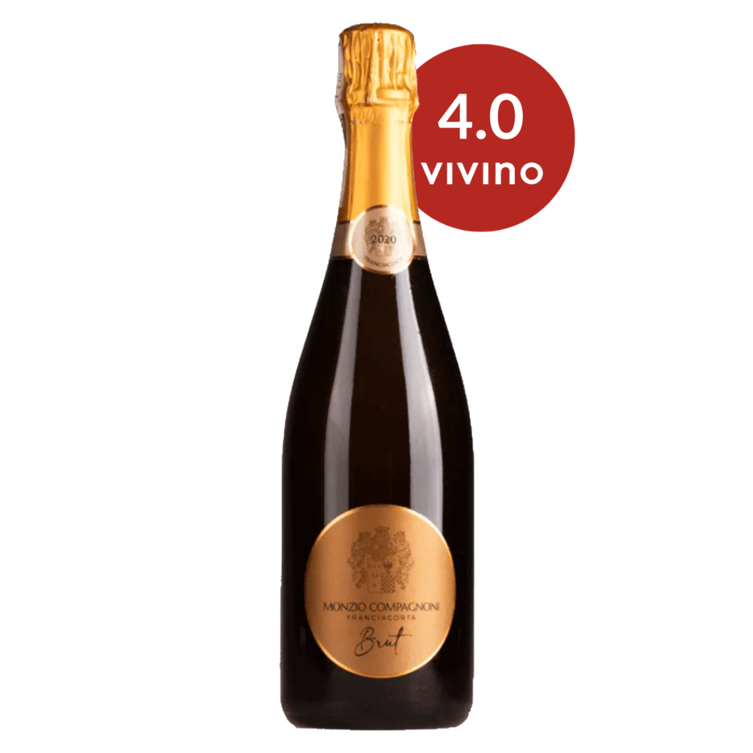 Monzio Compagnoni Franciacorta Brut Sparkling Wine Bottle Red Dot Wine Singapore
