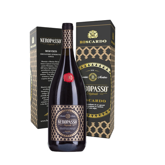 Biscardo Neropasso Veneto Magnum 1,5 ltr 2020 in Giftpack