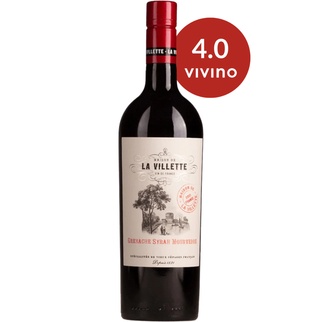 La Villette Grenache/Syrah/Mourvedre (GSM) Red Wine Bottle Red Dot Wine Singapore