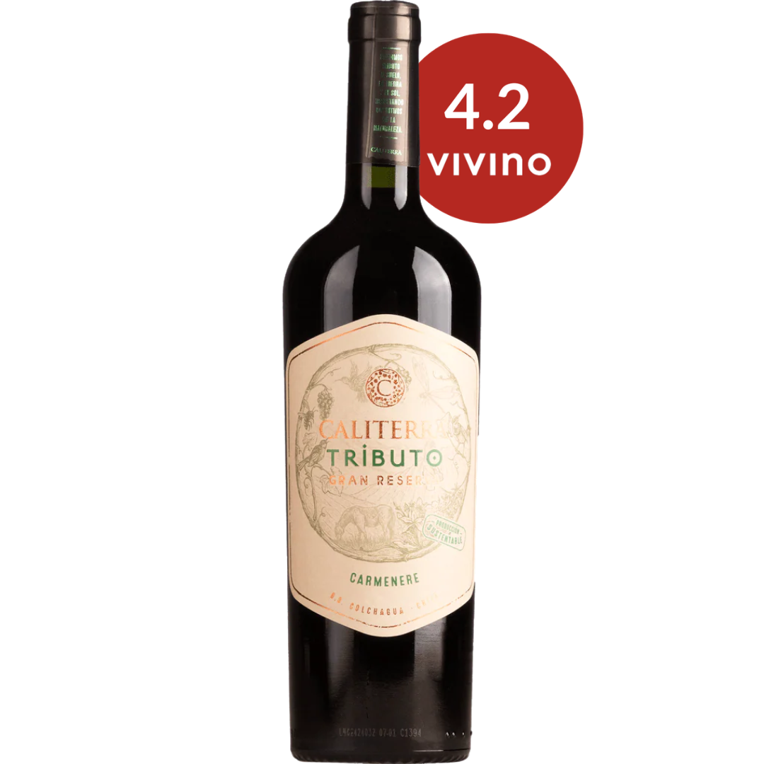 Caliterra Tributo Carmenere Gran Reserva Red Wine Bottle Red Dot Wine Singapore