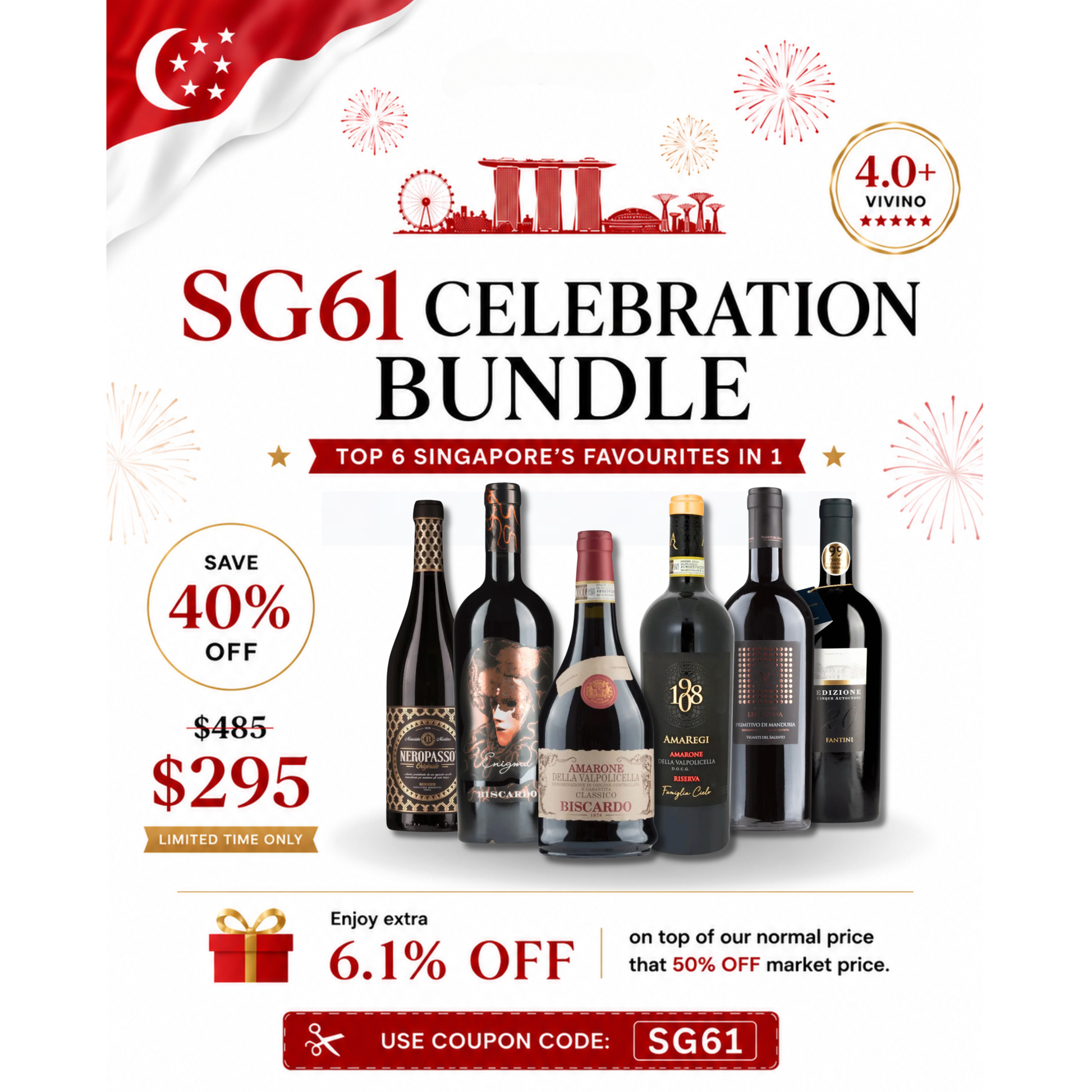 SG61 Celebration Bundle Red Dot Wine