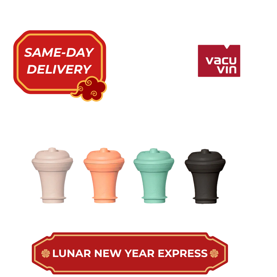 🧧Vacu Vin Loop Vacuum Bottle Stopper Set 4 Assorted Colors (LNY Express)🧧