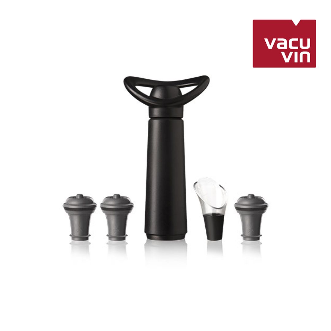 Vacu Vin Wine Saver Concerto Zwart | Vacuüm Wijnpomp | 2 Vacuum Wine Vacu Vin Wine Saver Concerto Zwart | Vacuüm Wijnpomp | 2 Vacuum Wine